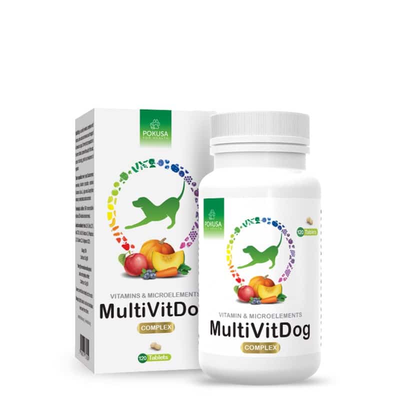Pokusa Green Line MultiVit Dog 120tab - Witaminy dla psów