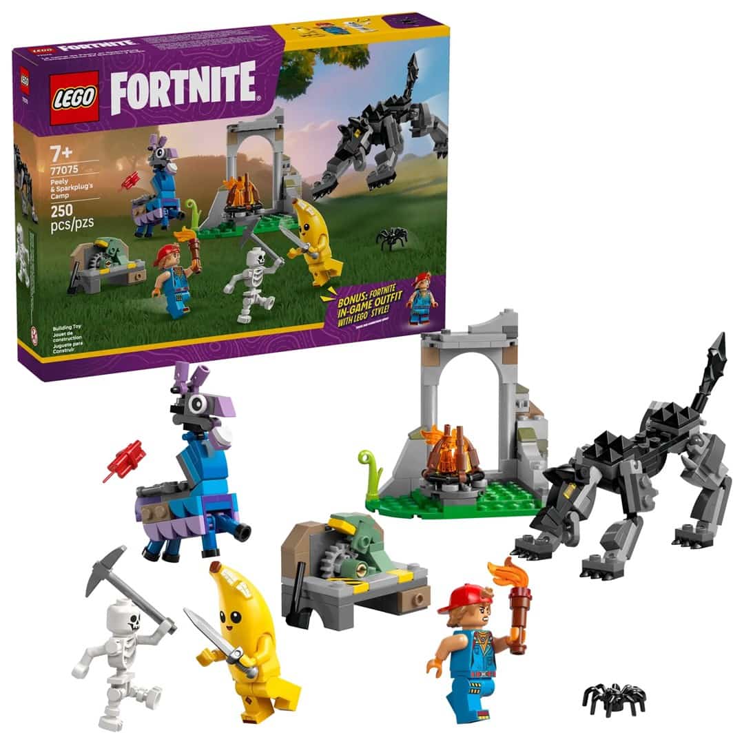 LEGO Fortnite 77075 - Zestaw Skórek i Iskra oraz Obozowisko