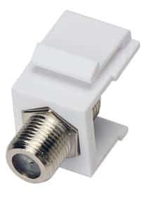 Alantec Adapter typu keystone ze złączem F, biały