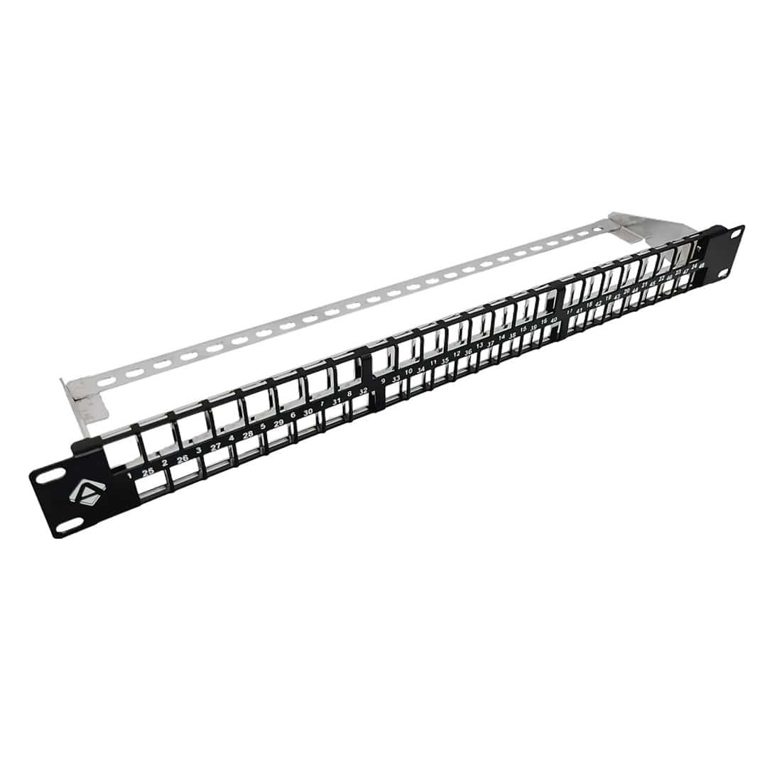Patch panel 19" ALANTEC 48 portów 1U modularny