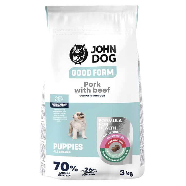 John Dog GOOD FORM SZCZENIAK wieprzowina z wołowiną 3kg