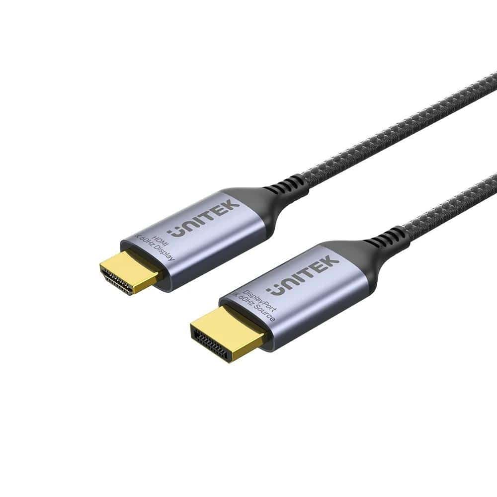 UNITEK KABEL DISPLAYPORT 1.4 DO HDMI 2.1, 1,8M
