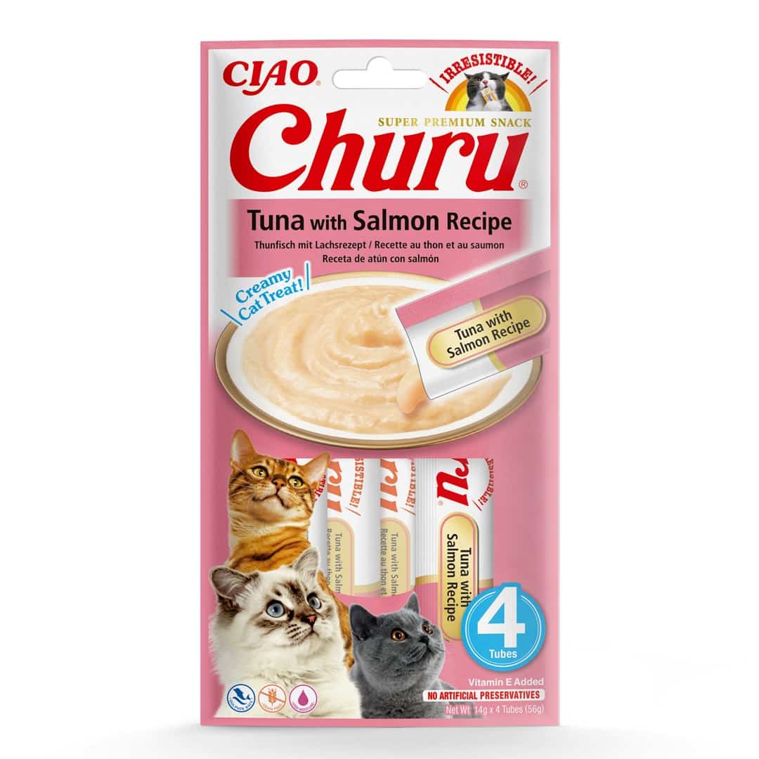 Przysmak CHURU Tuńczyk z łososiem 4x14g