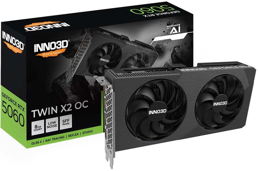 Karta graf. INNO3D RTX 5060 Twin X2 OC 8GB