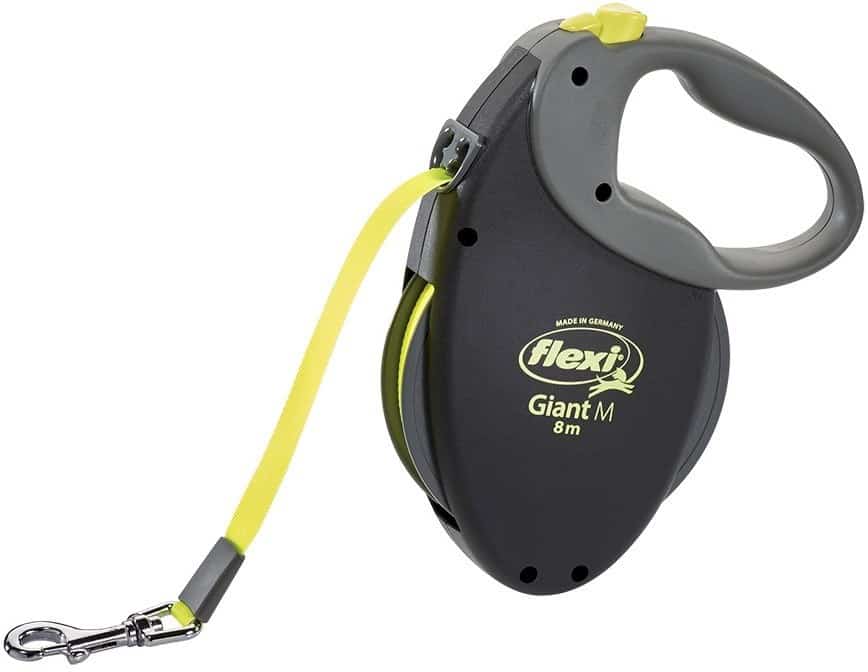 FLEXI Giant Neon M - smycz automatyczna 8 m