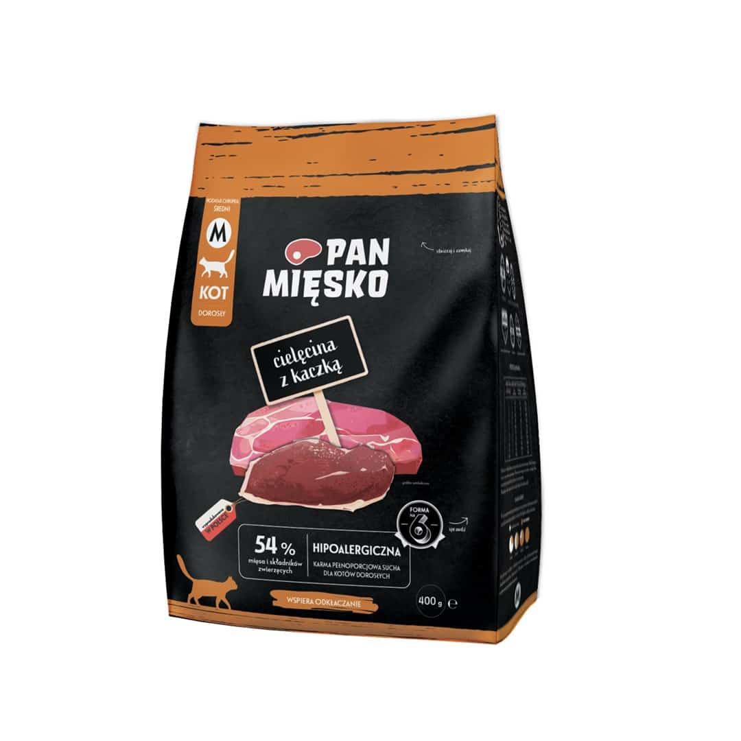 Pan Mięsko Cielęcina z kaczką sucha 400g