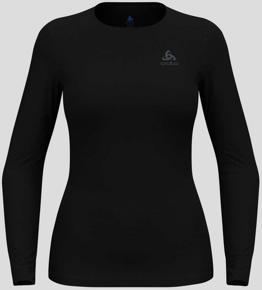 Koszulka termoaktywna Odlo BL TOP Active Warm Eco S, czarna