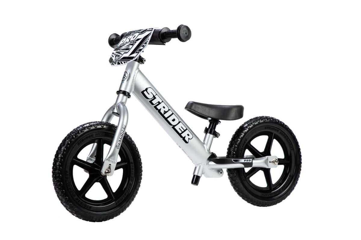 Strider Rowerek Biegowy 12" PRO Silver Srebrny