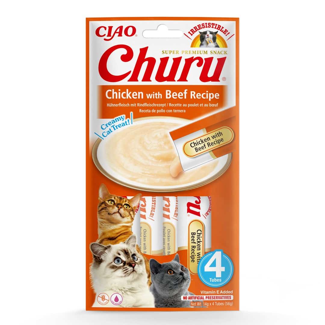 INABA Churu Kurczak z wołowiną - 4x14g