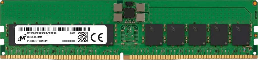 Micron RDIMM 32GB DDR5 4800MHz ECC REGISTERED