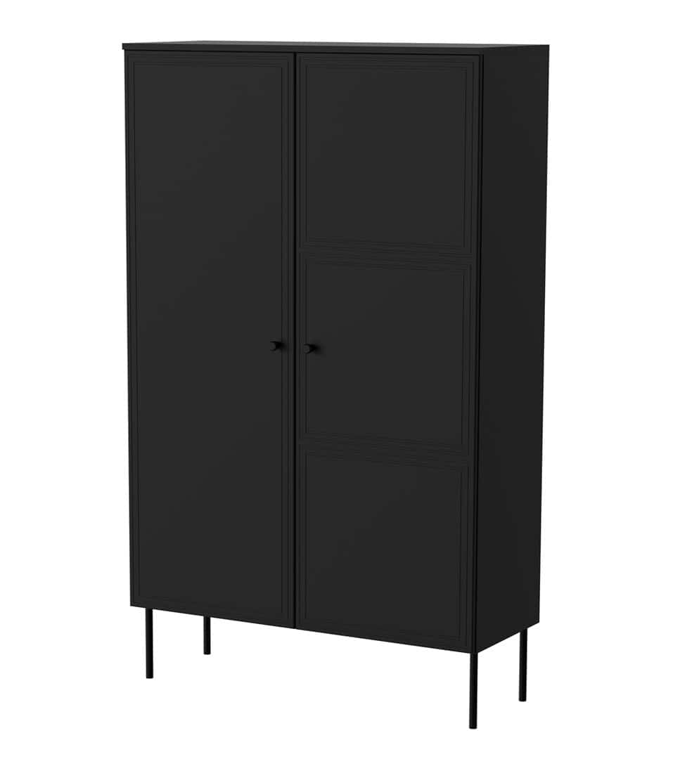 PALAZZO BIS czarny mat 100x39x166