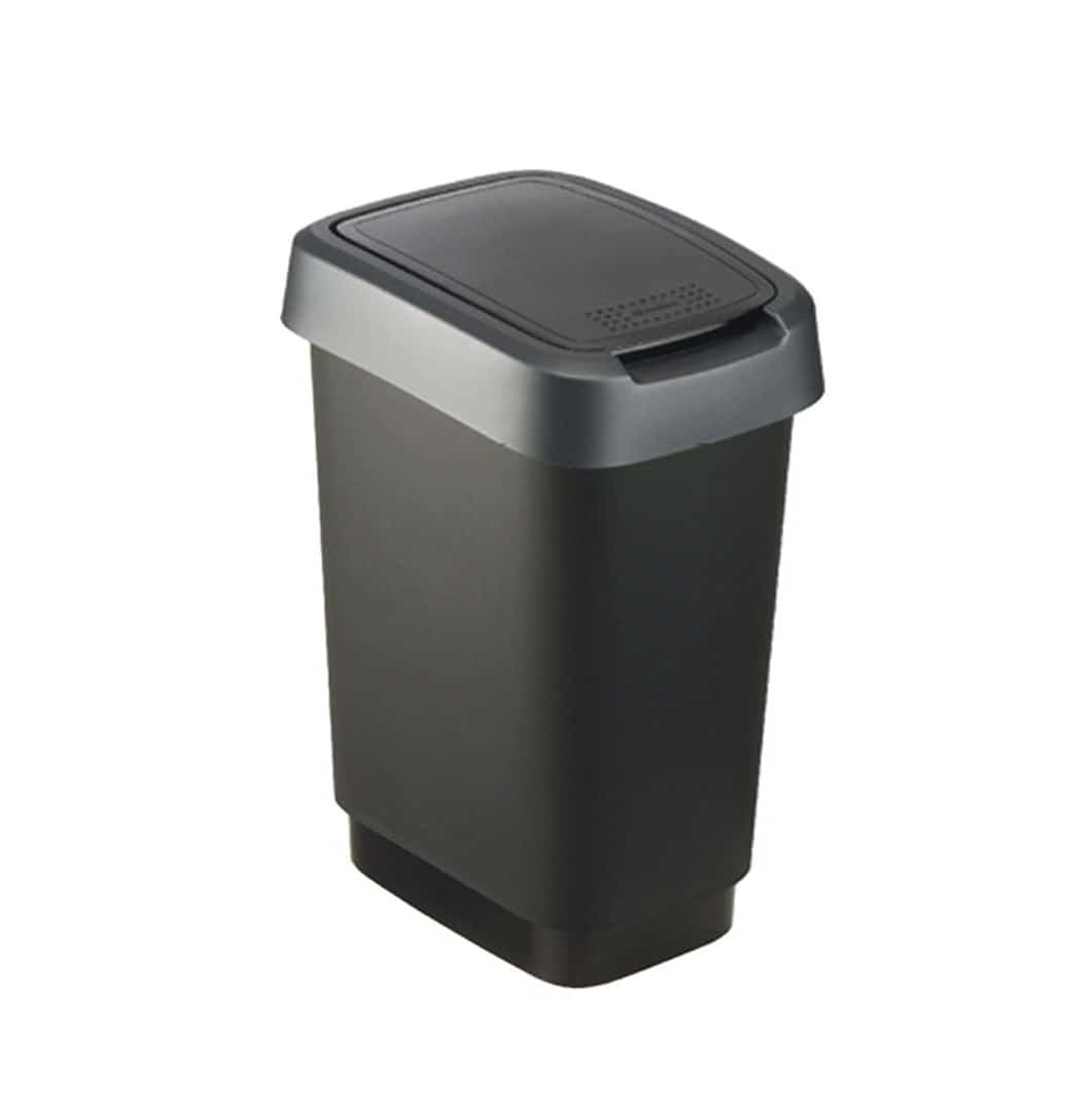 Rotho kosz na śmieci obrotowy TWIST 25L srebrny