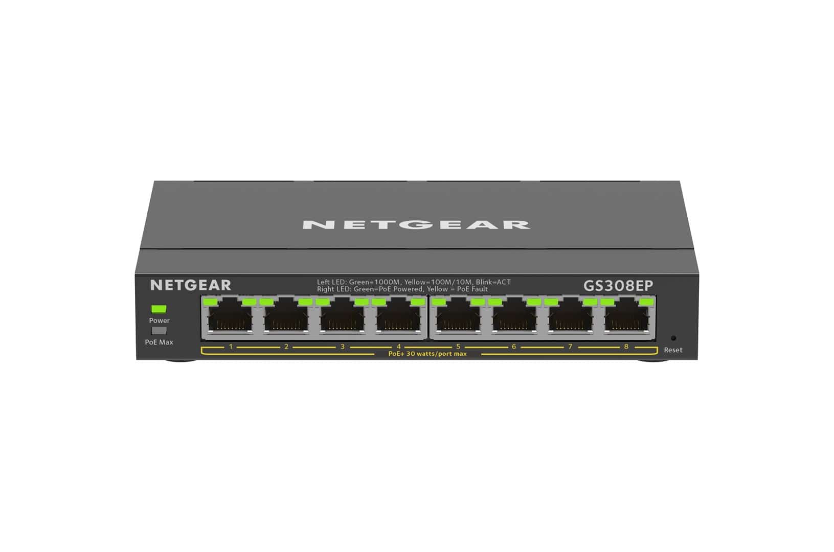 Switch Netgear GS308EP-100PES 8-portowy PoE 62W Niezarządzany