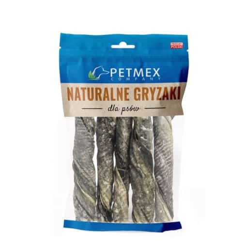 PETMEX Skóra Dorsza twist - Przysmak 200g