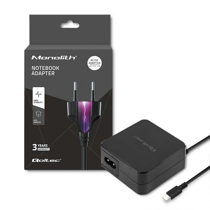 QOLTEC ZASILACZ SIECIOWY 65W USB C PD