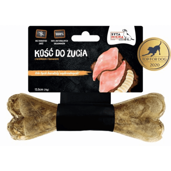 SYTA MICHA Kość do żucia Królik z Bananem 13,5cm