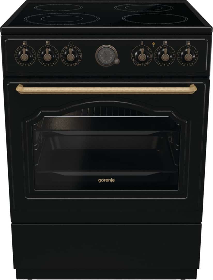 Kuchnia GORENJE GECS6B71CLB - Wolnostojąca, Złoty Uchwyty