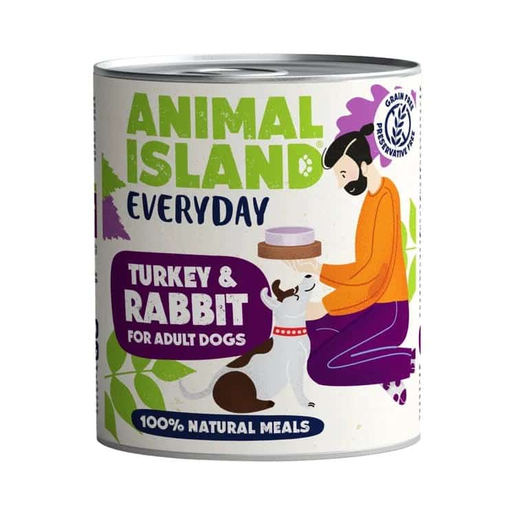 ANIMAL ISLAND Indyk i Królik - Karma Mokra 800g