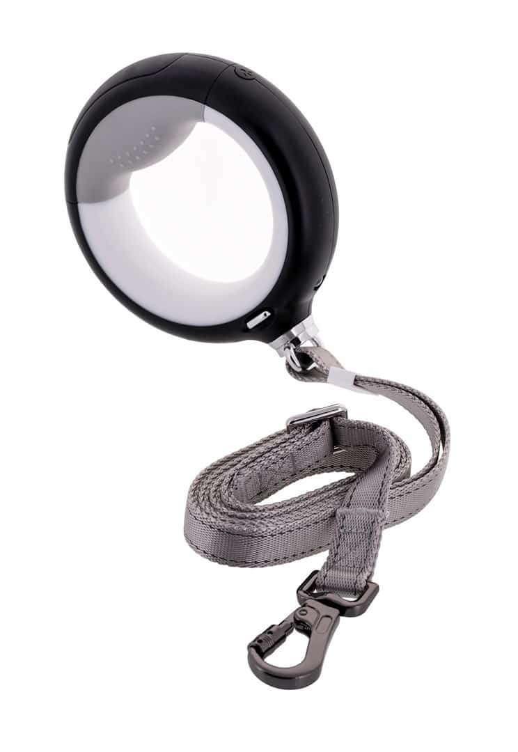 DOGGYVILLAGE SMYCZ CZARNA Z LATARKń LED MT7128