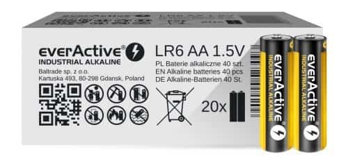 Zestaw 40 baterii AA everActive EVLR6S2IK