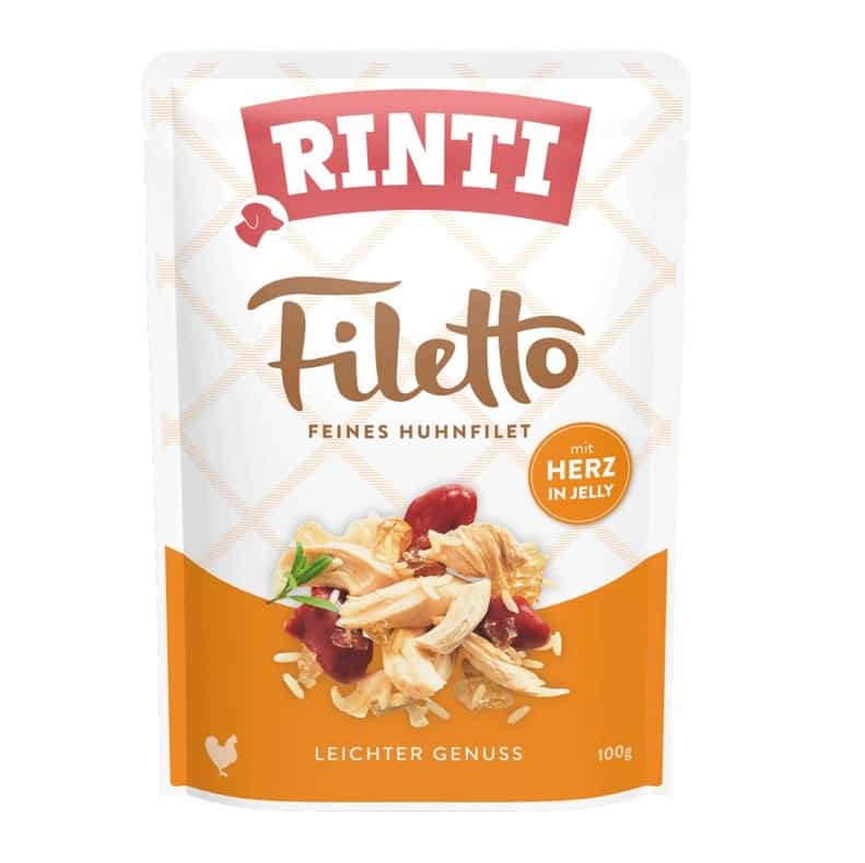 Rinti Filetto kurczak, serca drob. w galaretce 100g