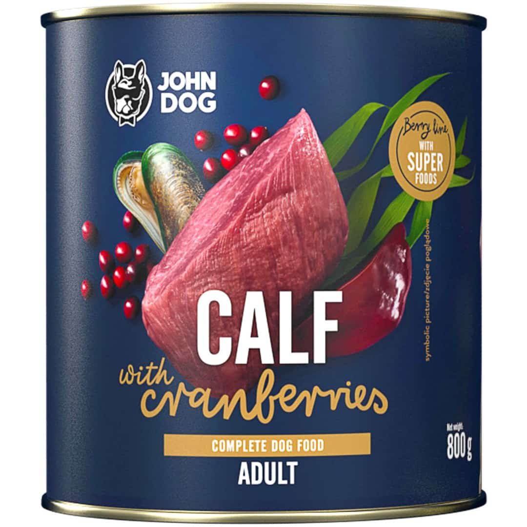 John Dog BERRY Adult cielęcina 800g
