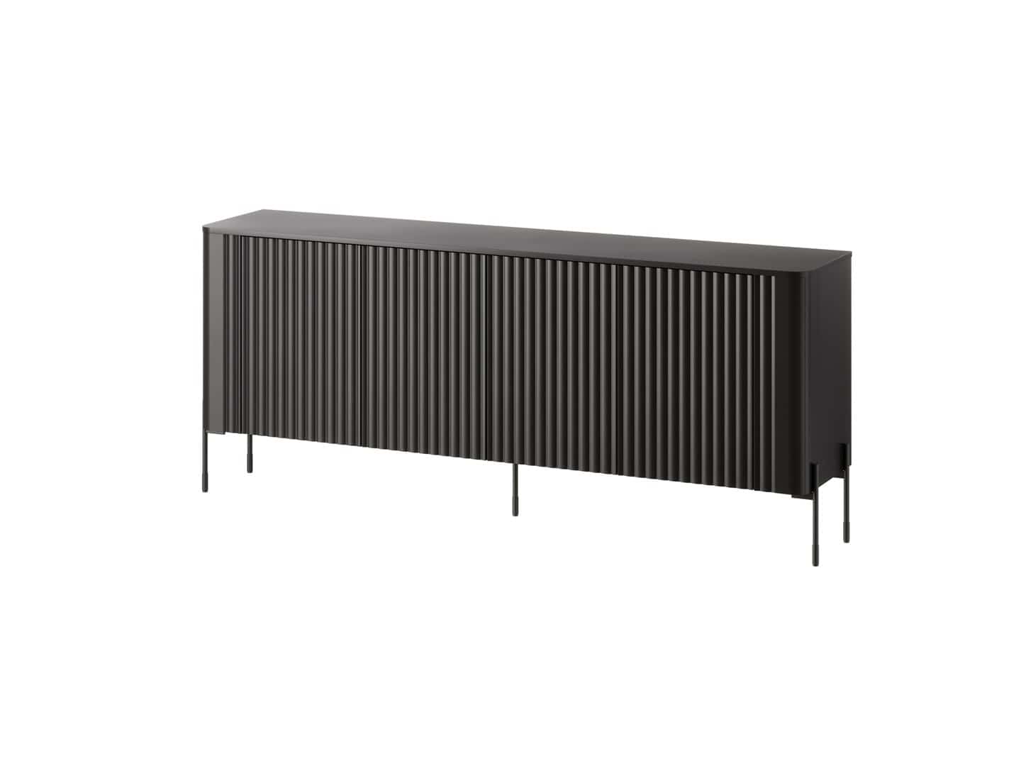 Komoda VERA 190x40x80 czarny mat