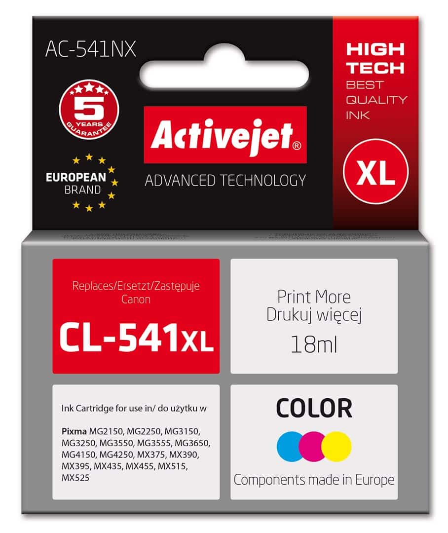 Activejet AC-541NX Tusz Zamiennik dla Canon CL-541XL
