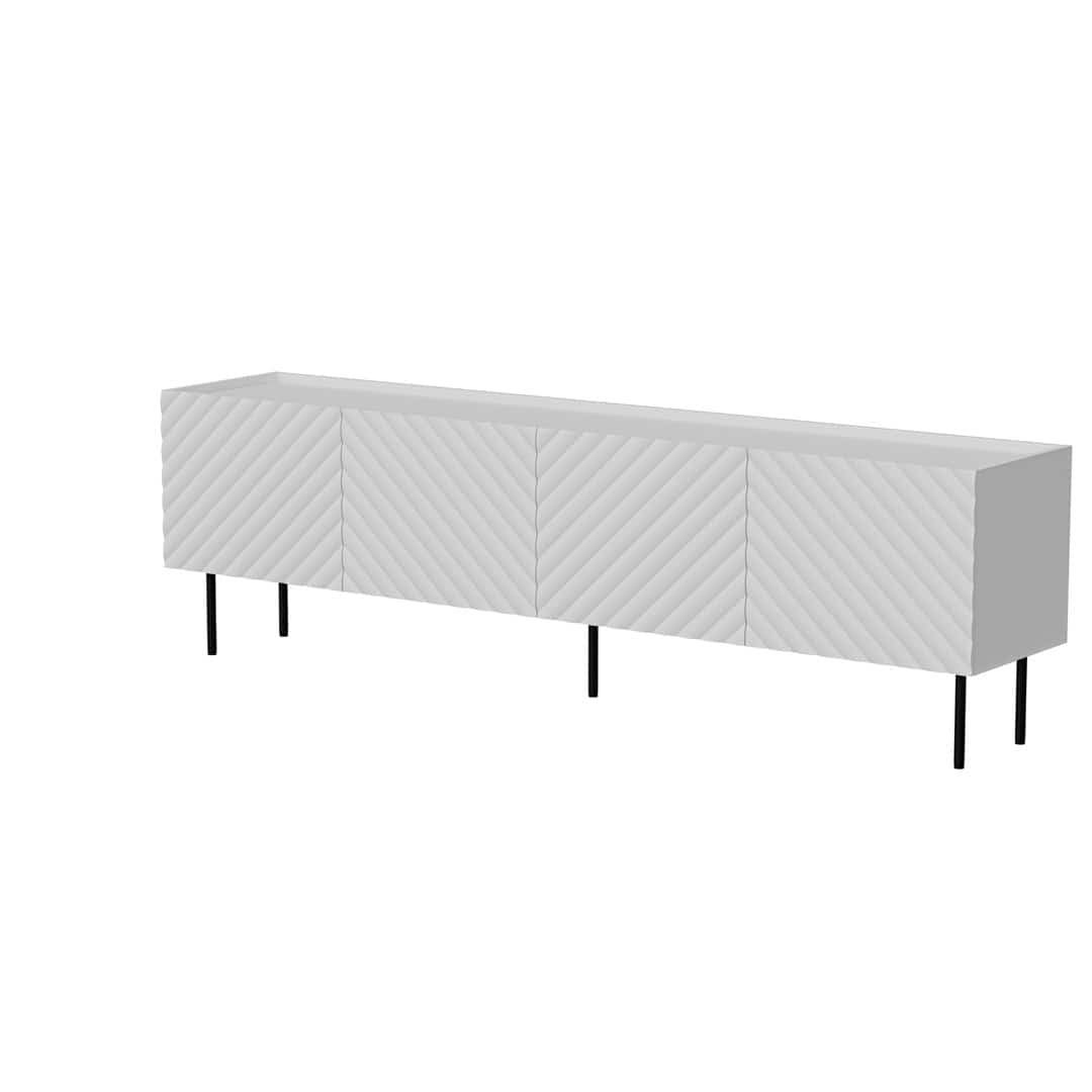 Szafka RTV 4D LUCCA 200x40x59 biały
