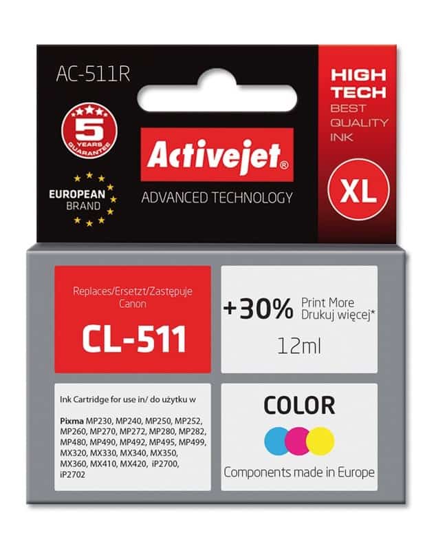 Activejet AC-511R Tusz Kompatybilny z Canon PIXMA