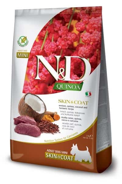 FARMINA N&D Quinoa Venison, Coconut Adult Mini 2.5 kg