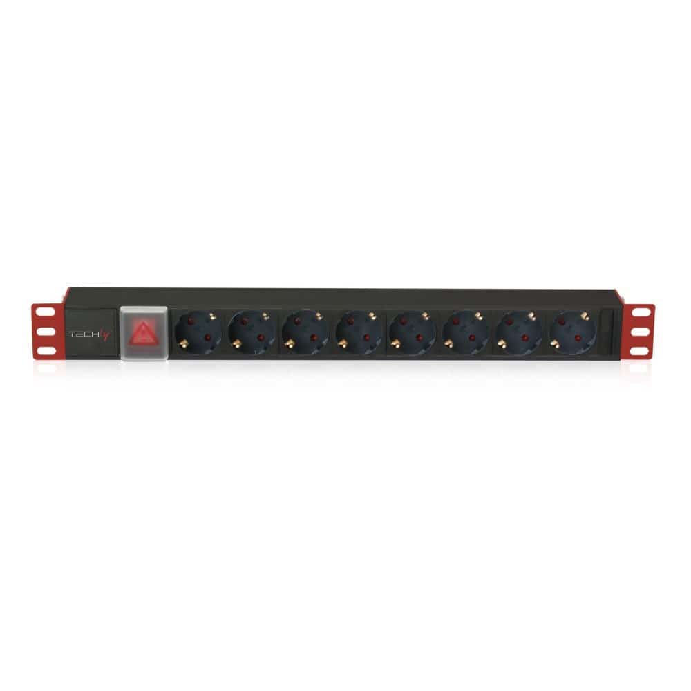 TECHLY LISTWA ZASILAJĄCA RACK 1U 8X SC