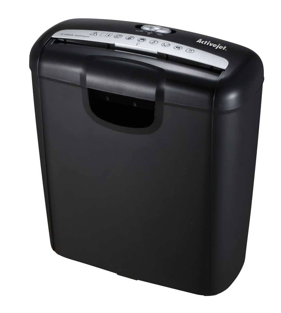 Activejet Niszczarka ASH-0601S, 10 l, czarna