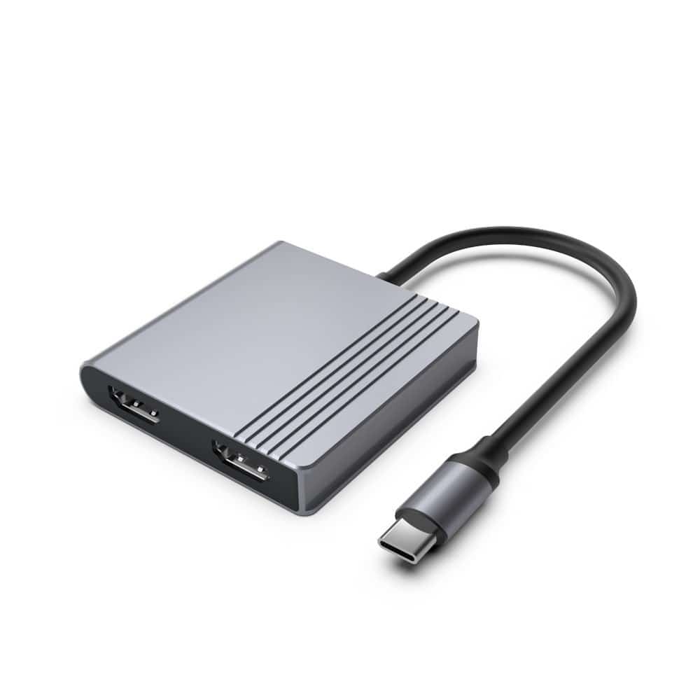 GEMBIRD MULTI ADAPTER USB TYPE-C 3 W 1, Szary