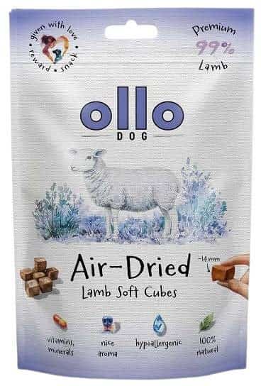Ollo Air Dried Lamb Cubes 80g dla psa