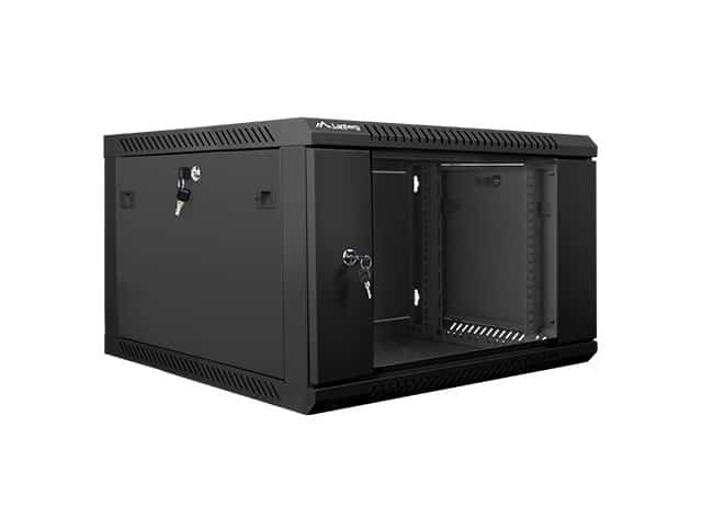 Szafa jednosekcyjna Lanberg WF01-6606-10B, 6U, czarna