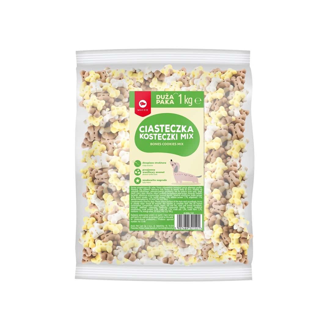 Maced Ciastka Kostka Wanilia Mix - 1 kg