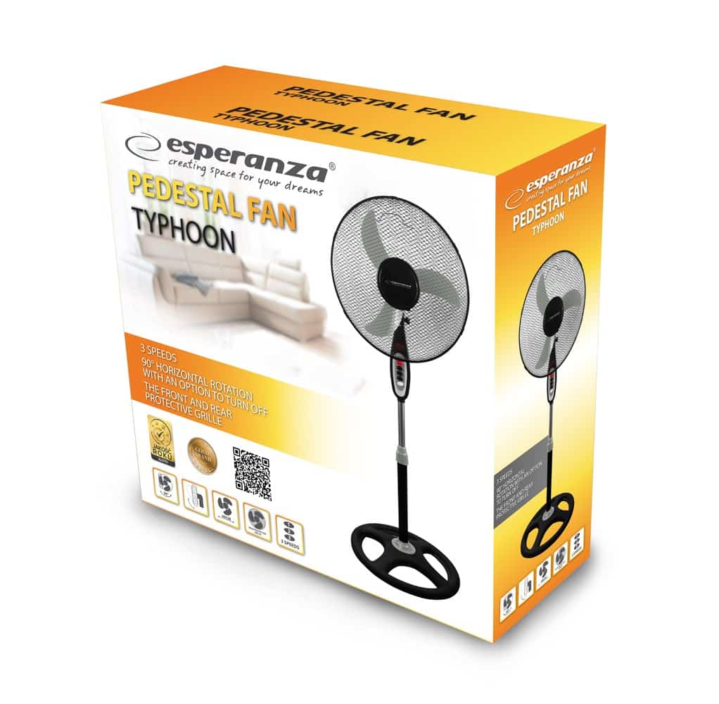 Wentylator stojący Esperanza TYPHOON EHF002KE (kolor czarny)