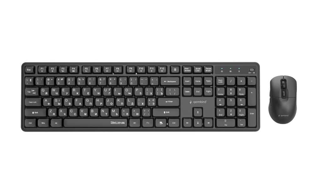 GEMBIRD Silent Key Pro Business - Zestaw Klawiatury + Myszy