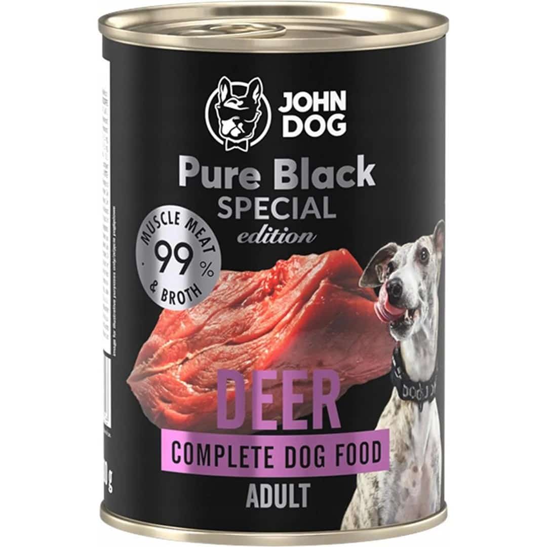John Dog PURE BLACK DOROSŁLY JELEń 800g
