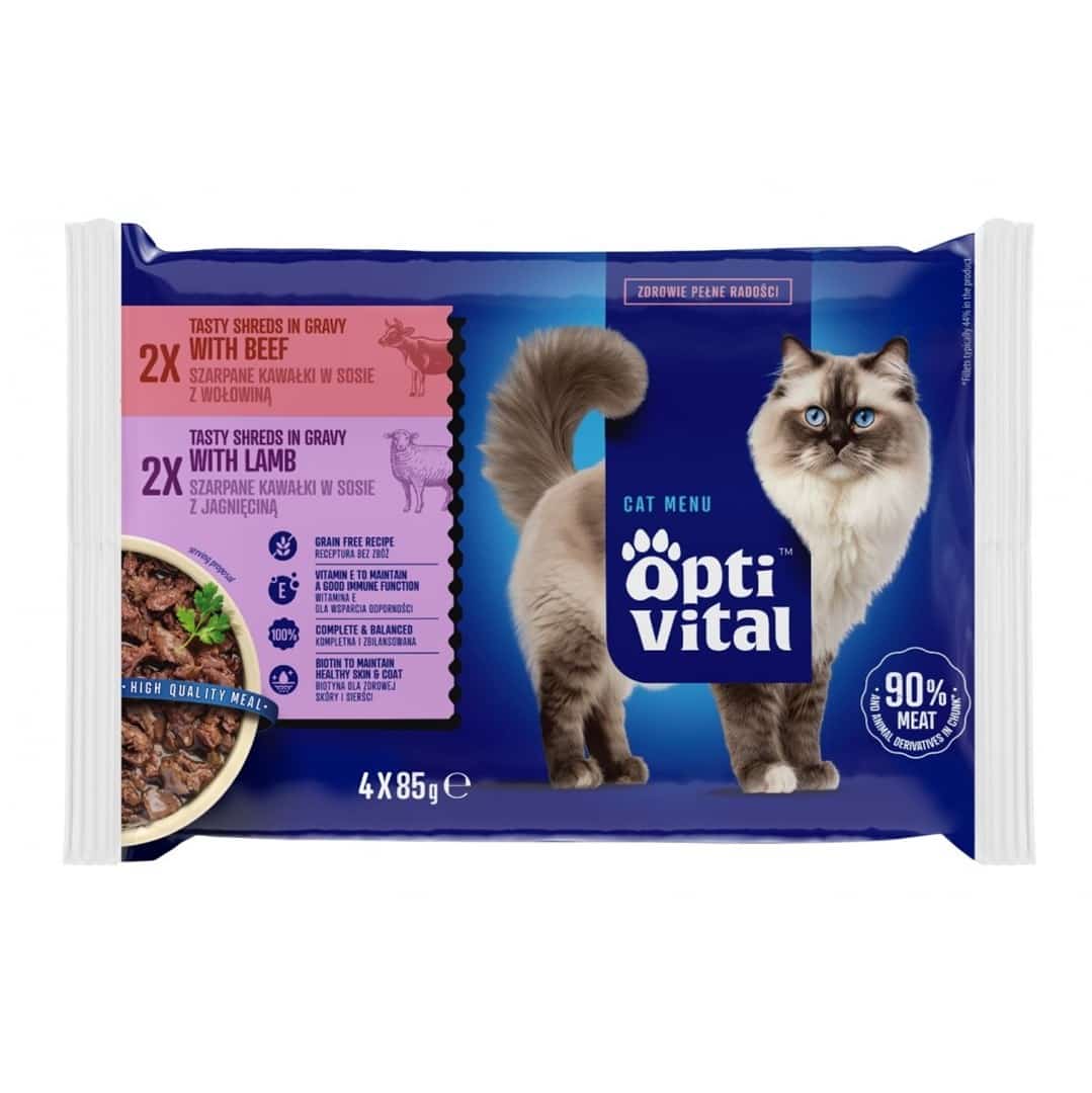 OptiVital saszetki - karma dla kotów 4x85g
