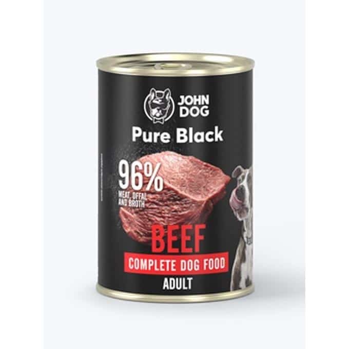 John Dog PURE BLACK DOROSŁLY WOłOWINA 400g