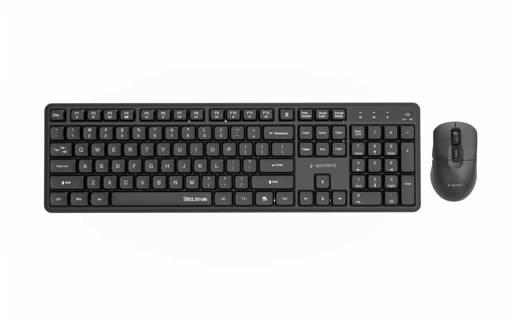 GEMBIRD Silent Key Pro Business: Zestaw Klawiatury + Mysz