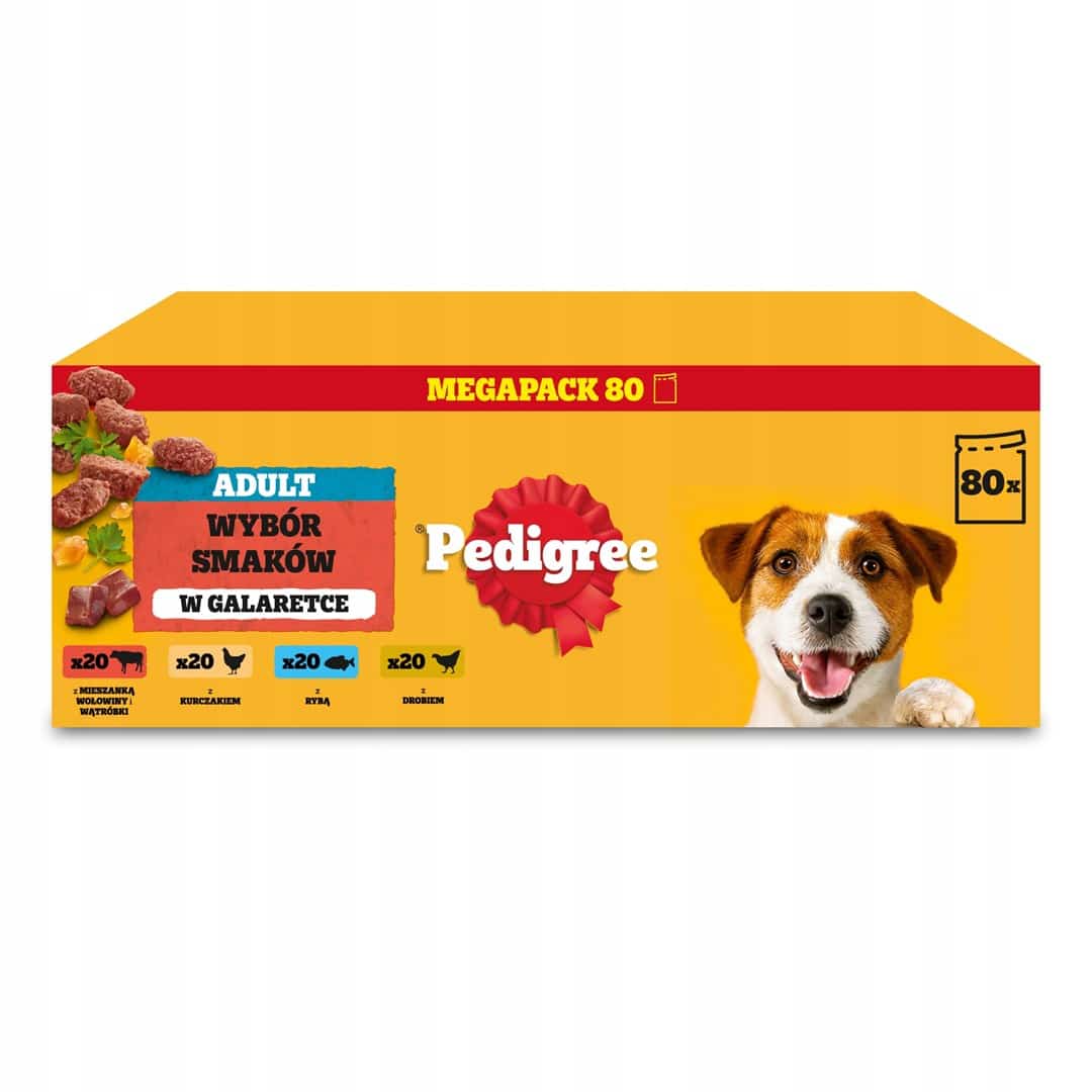 Pedigree Wybór Smaków z Warzywami 80x100g