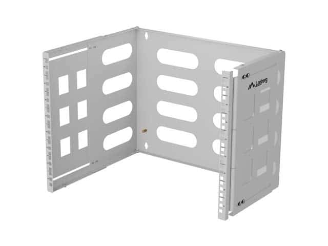 LANBERG UCHWYT ŚCIENNY RACK 19' 8U 497X400/240 SZARY