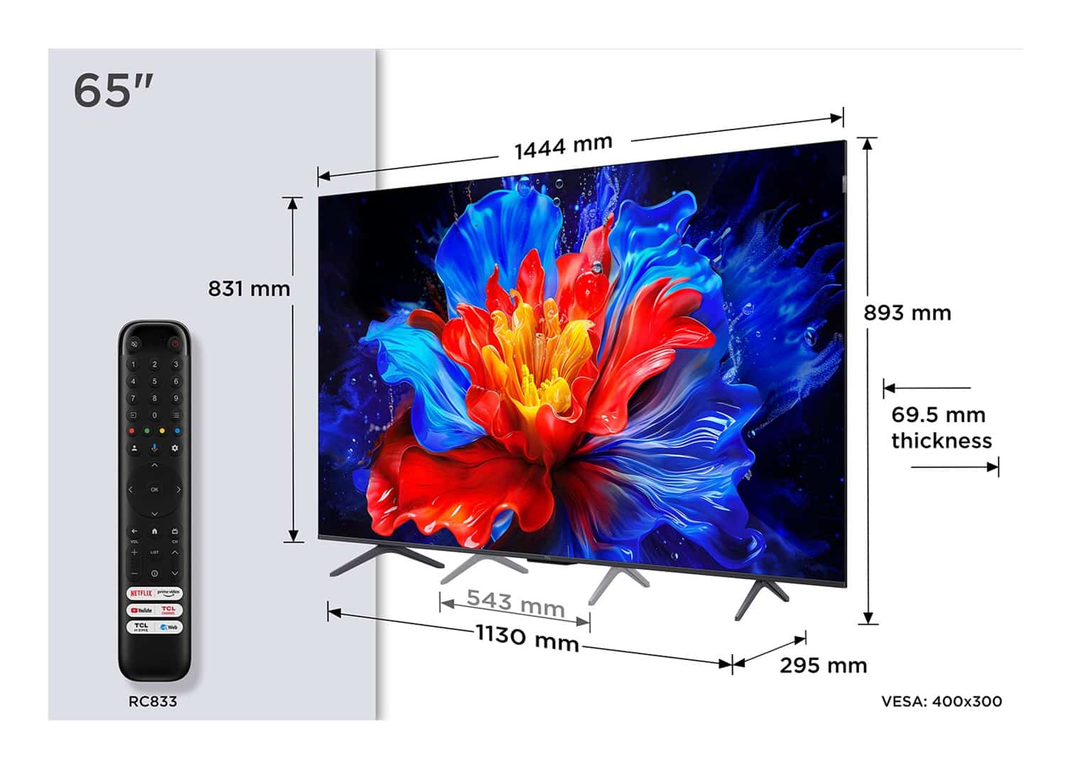Telewizor 65" TCL 65P8K