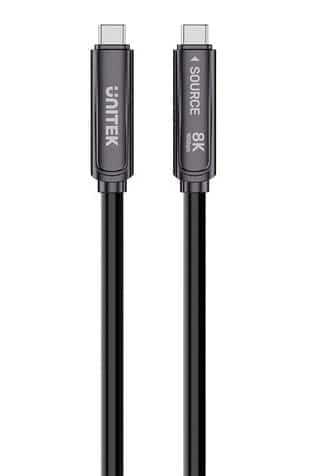 UNITEK KABEL OPTYCZNY USB-C PD 60W 10 GBPS 8K30HZ 5M CZARNY