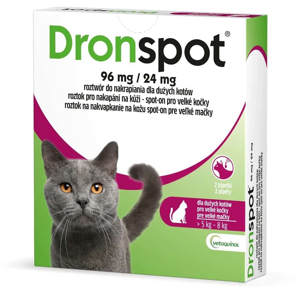 Vetoquinol Dronspot krople odrobaczające kot 5-8kg