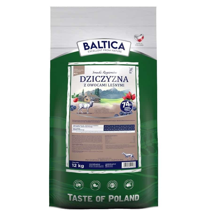 BALTICA SR Adult Dziczyzna owoce leśne M/L 12kg