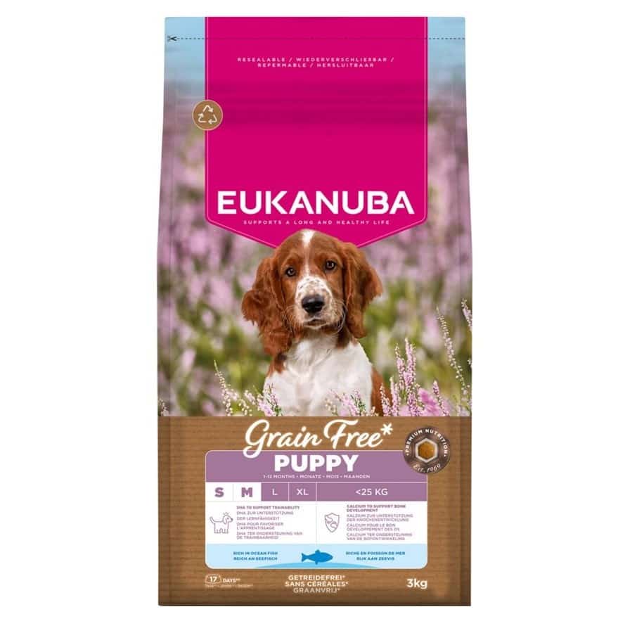 Karma dla psa EUK PUP & JR SM/MED, 3 kg (Outlet)